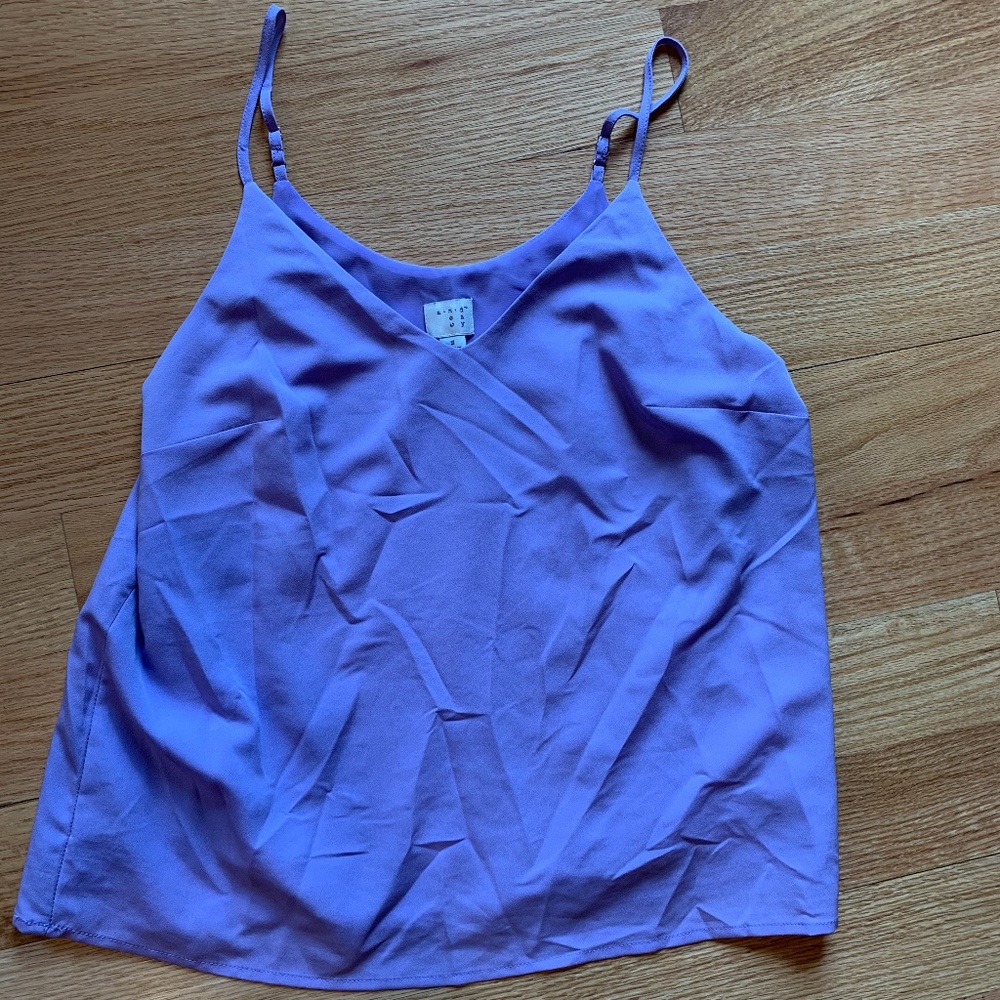 A New Day Lavender Silky Tank Top